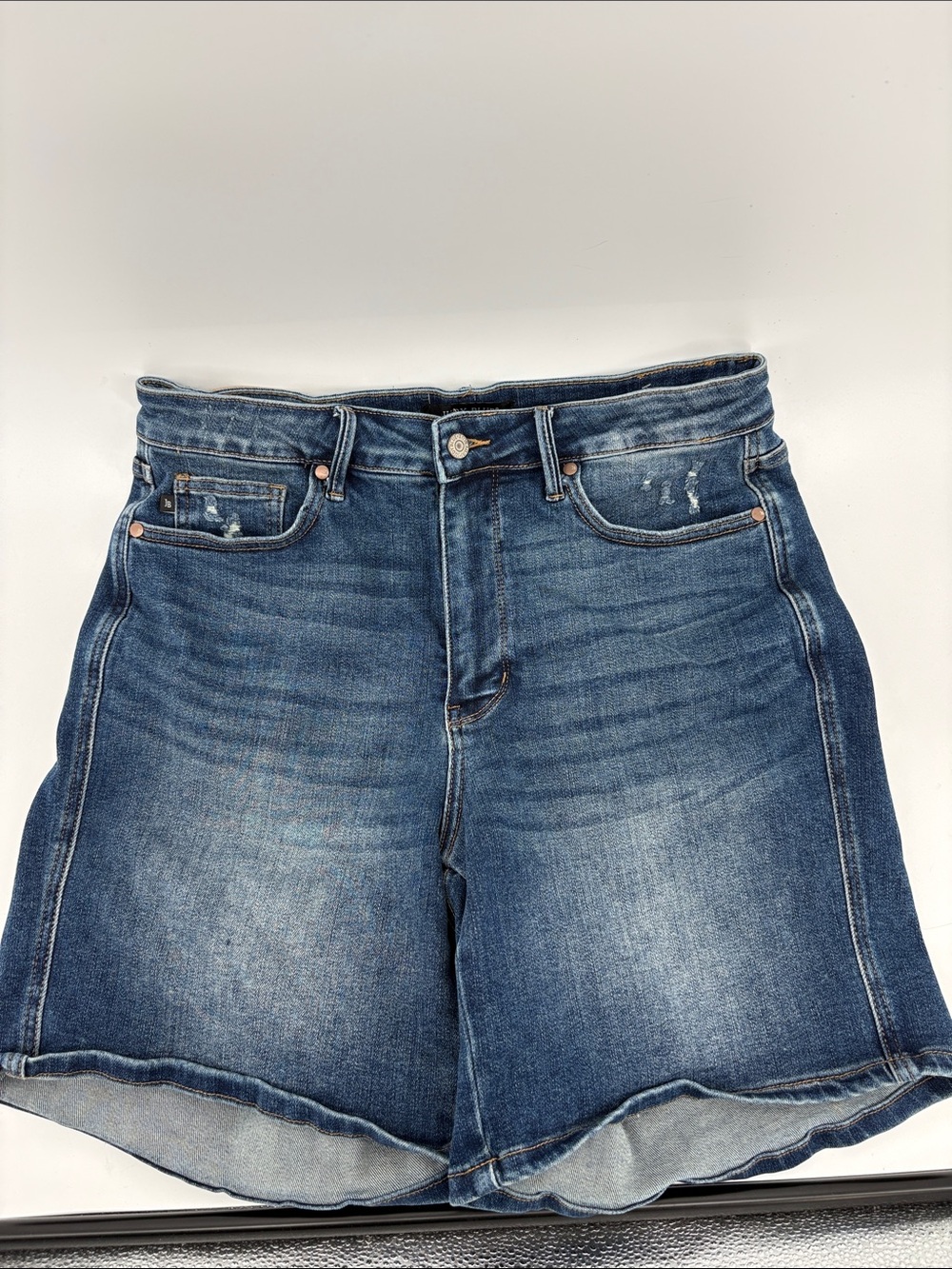 Judy Blue Medium Wash Blue Denim Jean Shorts